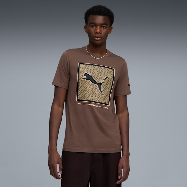 

Мужская футболка Pattern Box Puma, коричневый