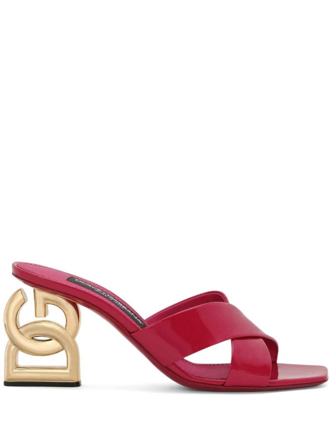 

Dolce & Gabbana мюли на скульптурном каблуке, красный