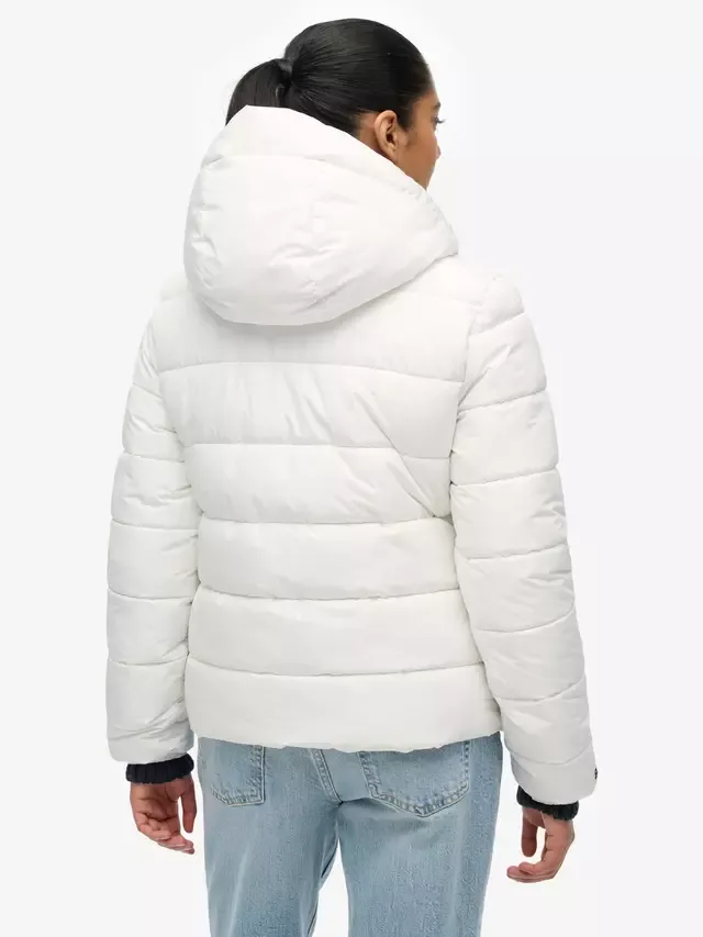 Пуховая куртка Spirit Sports с капюшоном, Optic Superdry — фото 2