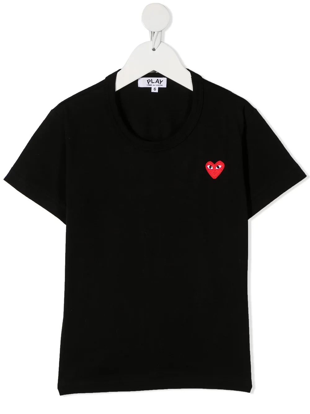 Футболка с нашивкой Comme Des Garçons Play Kids, черный