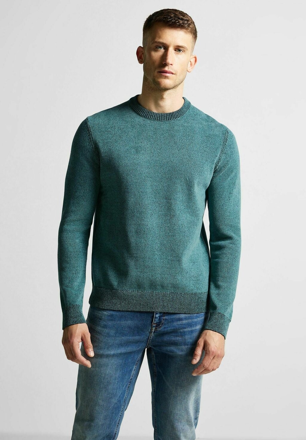 

Свитер Mit Rundhals Street One MEN, цвет grün