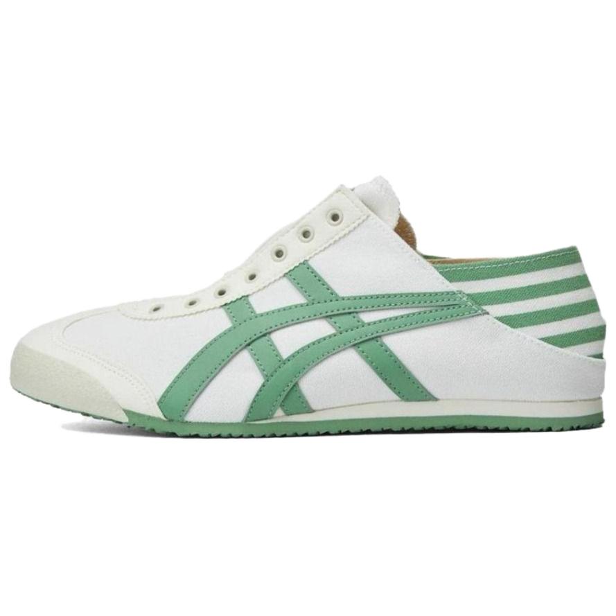 

Onitsuka Tiger Мексика 66 нескользящие износостойкие низкие кеды унисекс белый зеленый, цвет White Green