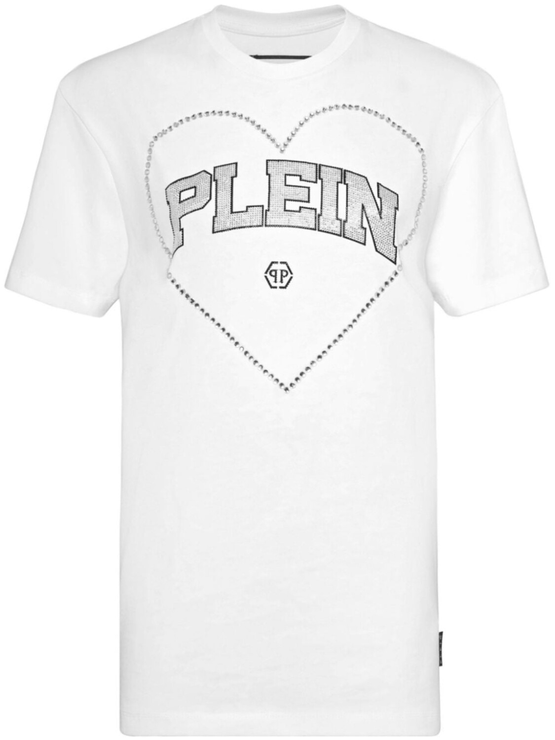 

Philipp Plein футболка со стразами, белый