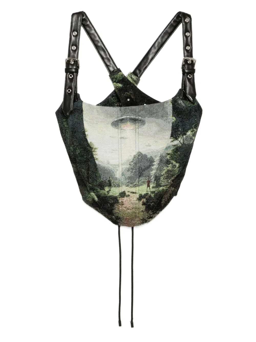 

Топ-бюстье Harness Tapestry Monse, черный