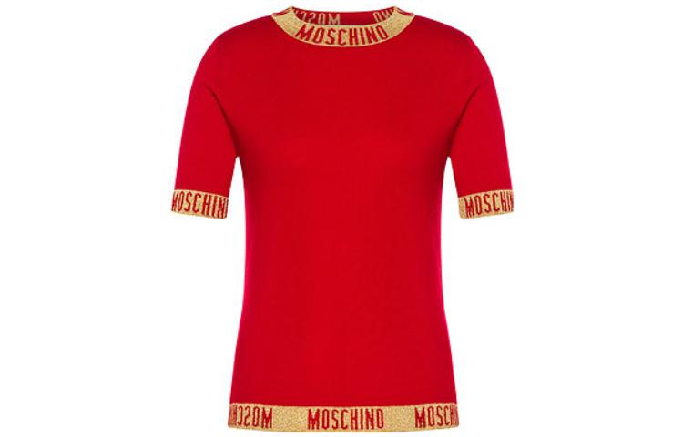 

Футболка женская красная MOSCHINO