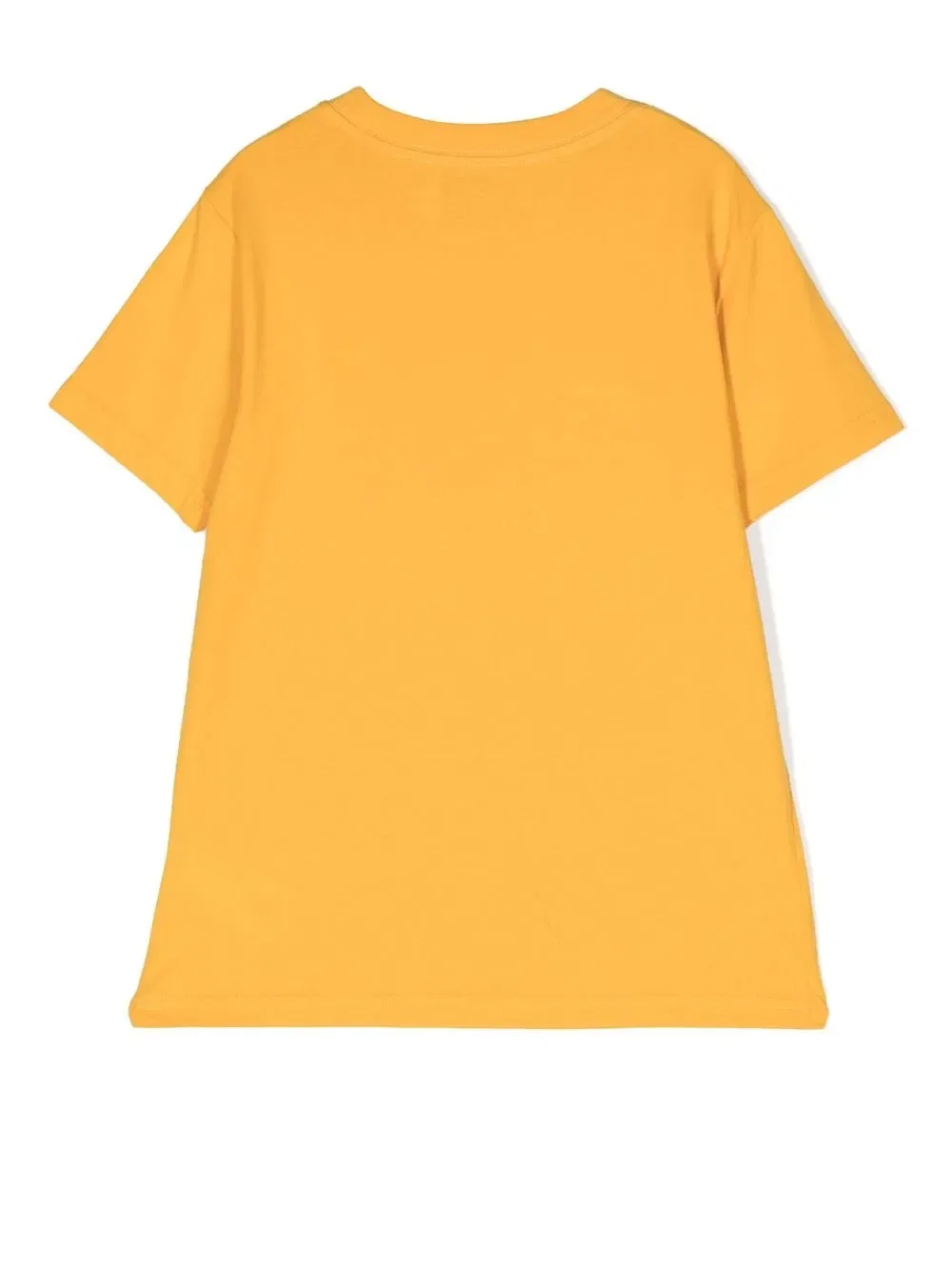 Хлопковая футболка с вышитым логотипом Polo Ralph Lauren Kids, желтый — фото 2