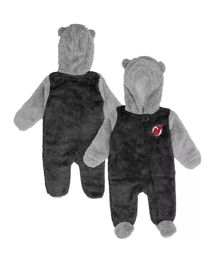 

Новорожденные и младенцы мальчики и девочки черный New Jersey Devils Game Nap Тедди флисовый флисовый спальный комплект на молнии Outerstuff