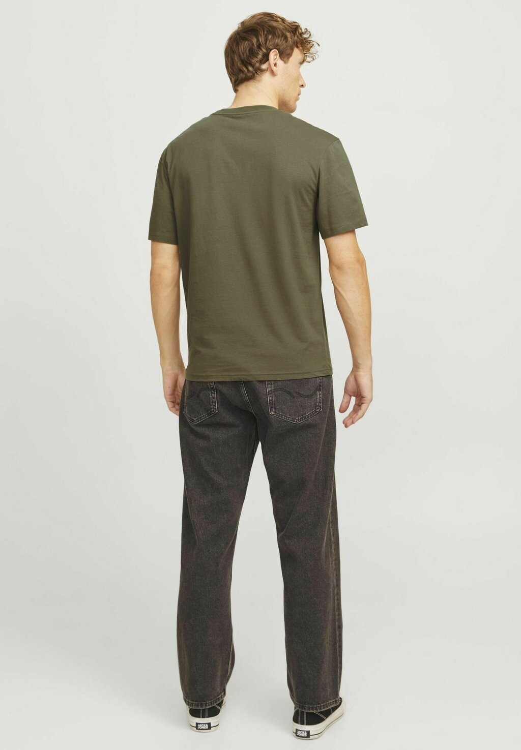 

Футболка с принтом CREW NECK Jack & Jones, хаки
