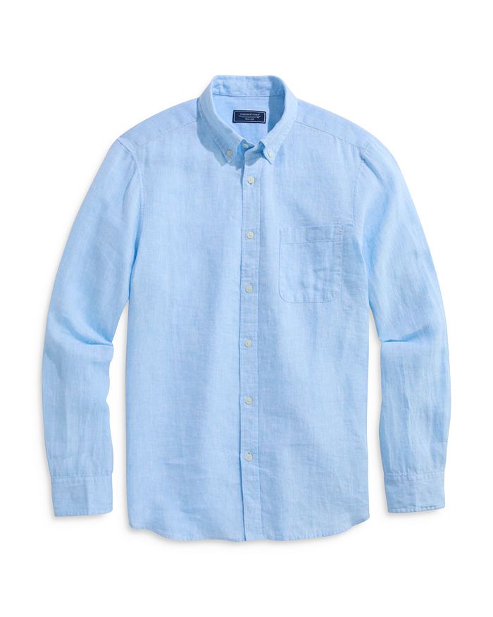 

Сорочка из льна Surfside Regular Fit с пуговицами Vineyard Vines, синий