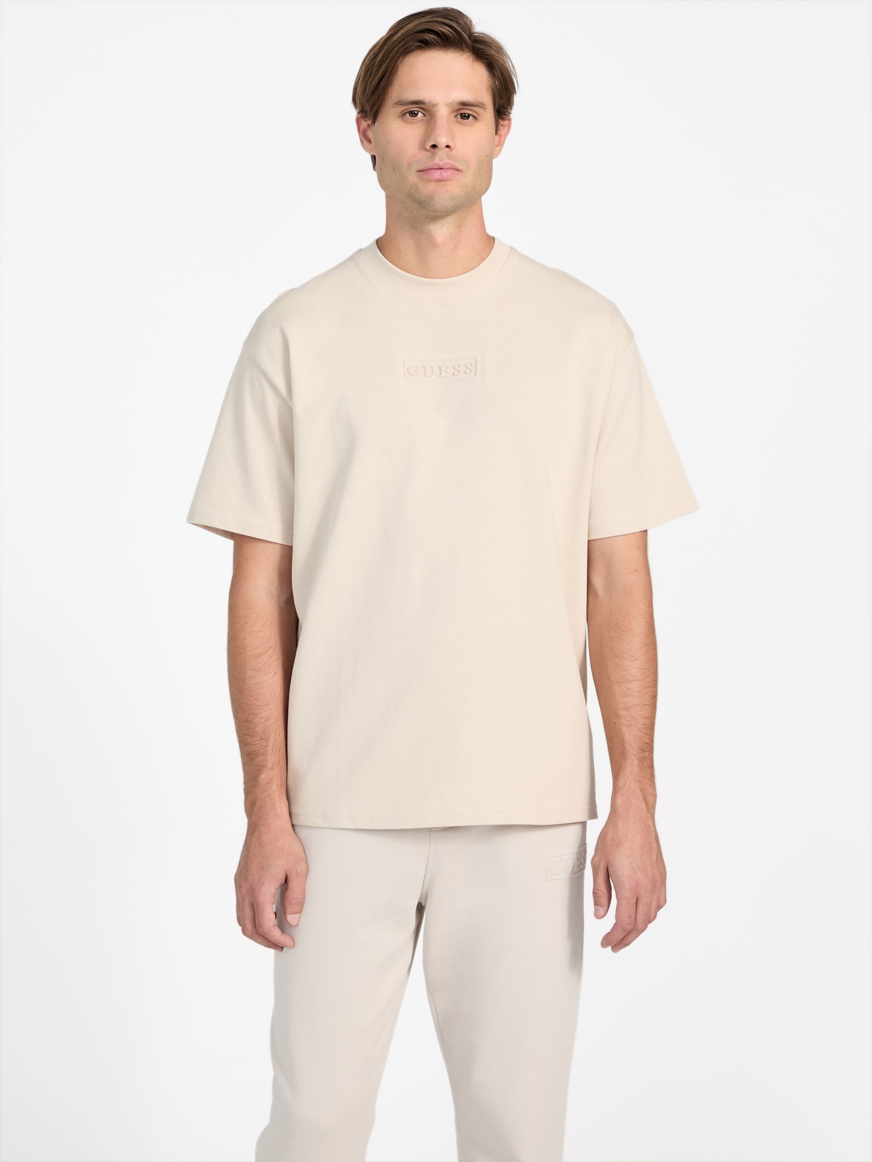

Футболка Cruz с круглым вырезом Guess Factory, цвет over night oats