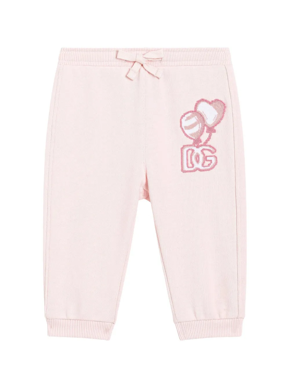 

Спортивные брюки с вышитым логотипом Dolce & Gabbana Kids, розовый