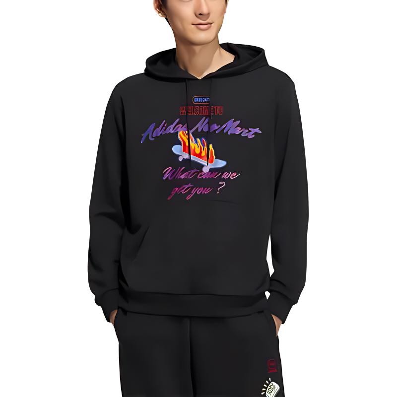 Adidas Neo Спортивная толстовка Athleisure Series мужская black — фото 4