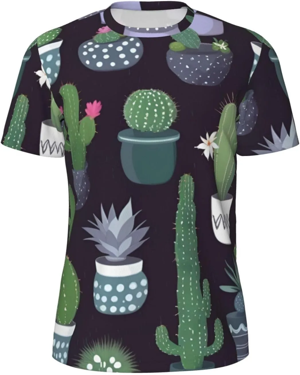 

Футболка мужская летняя с принтом кактуса, легкая и дышащая SDFHU