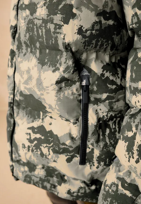 Зимнее пальто стандартного кроя, устойчивое к дождю. Next, Green Camoflauge — фото 2