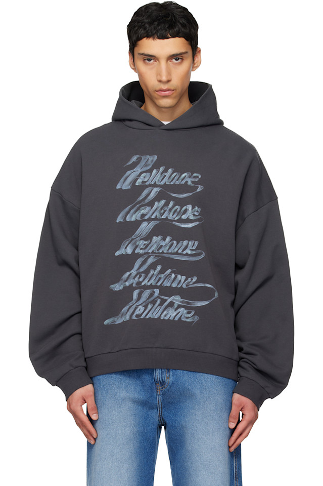 

We11Done Серая толстовка с несколькими логотипами 'we11done', Серый, We11Done Серая толстовка с несколькими логотипами 'we11done'