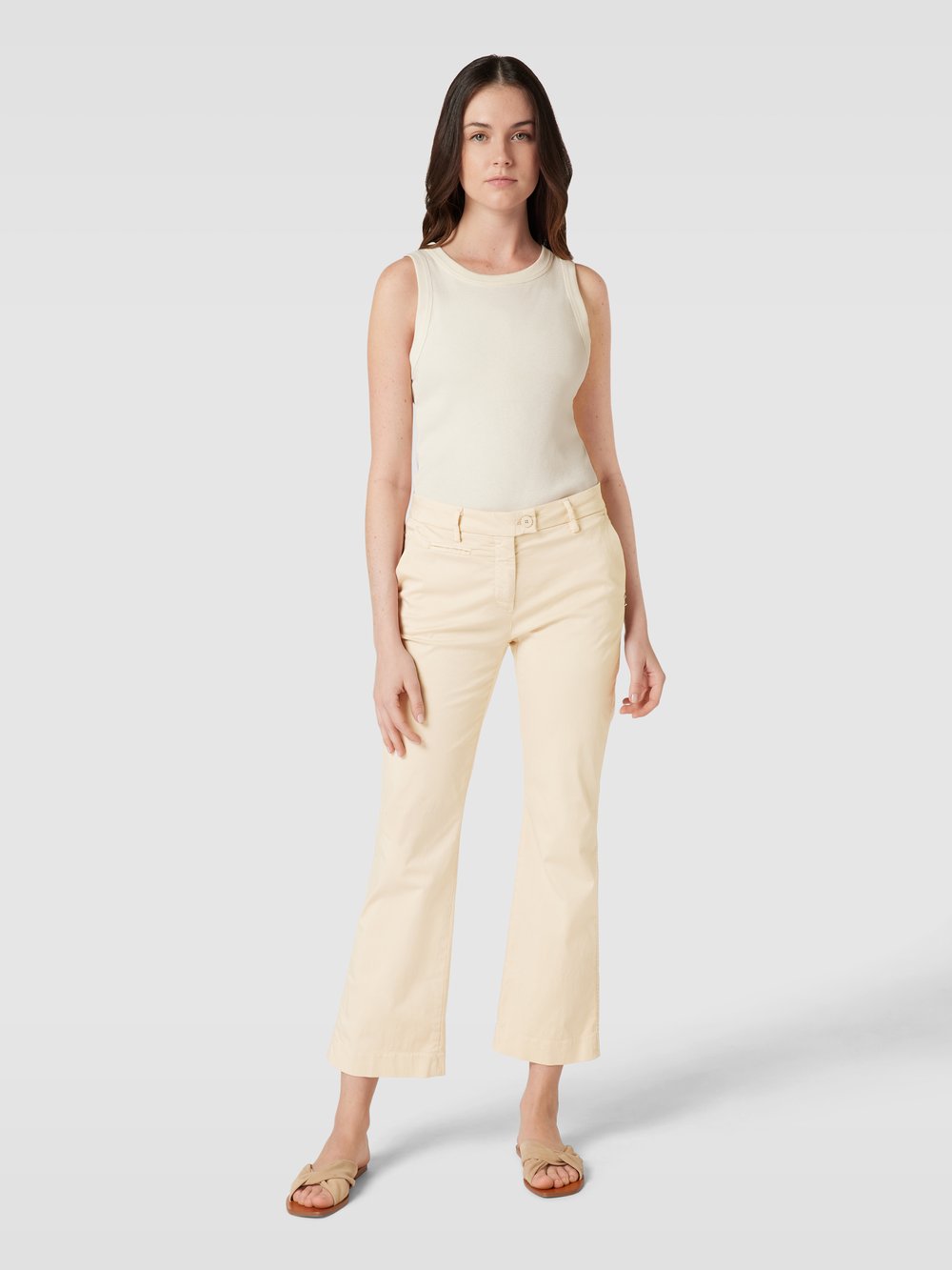 

Брюки-чиносы Bootcut длиной 7/8, модель 'NEW YORK TRUMPET' Mason's, бежевый