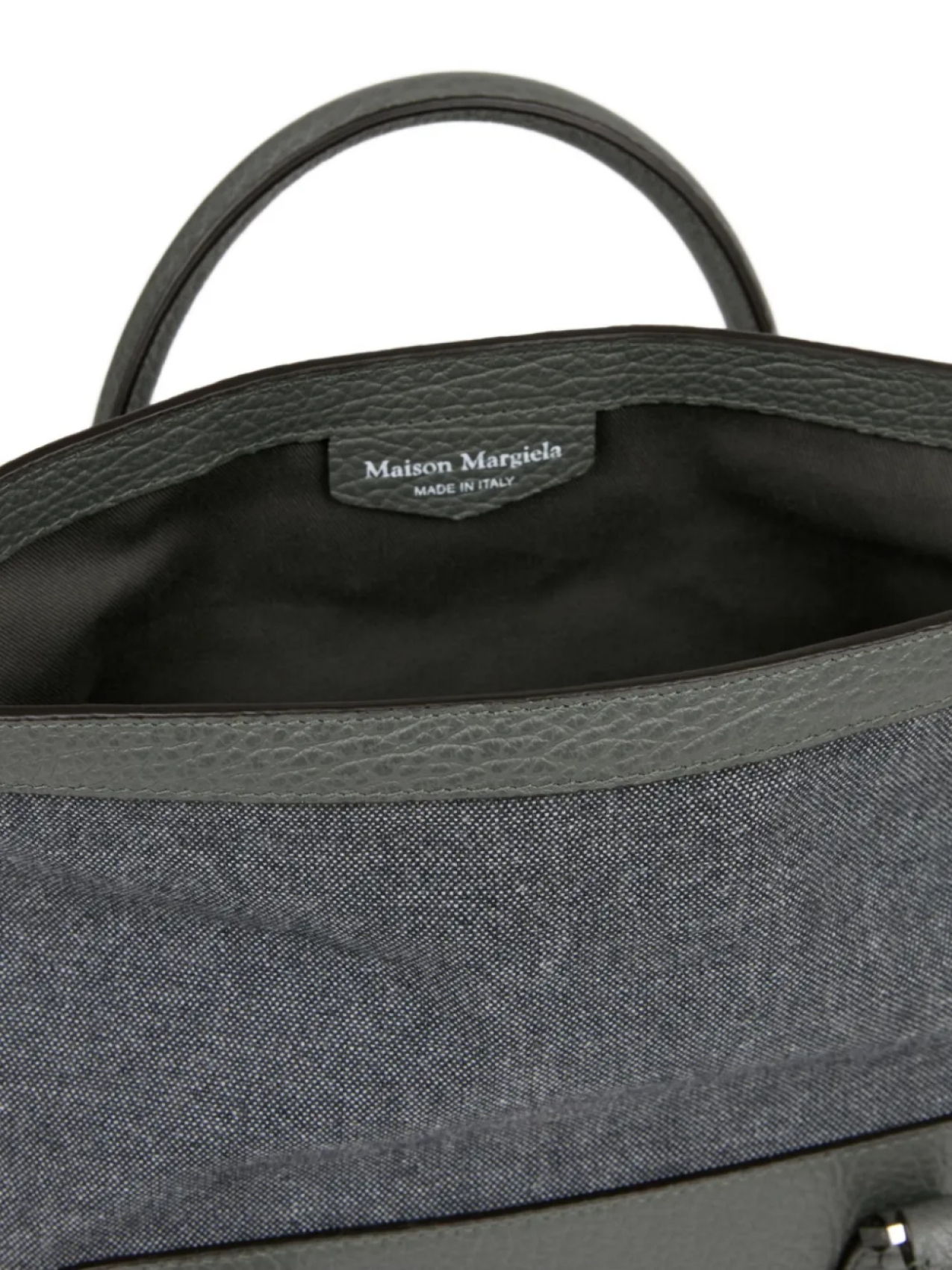 Рюкзак женский Maison Margiela 5AC Daily Vertical натуральная кожа, серый — фото 4