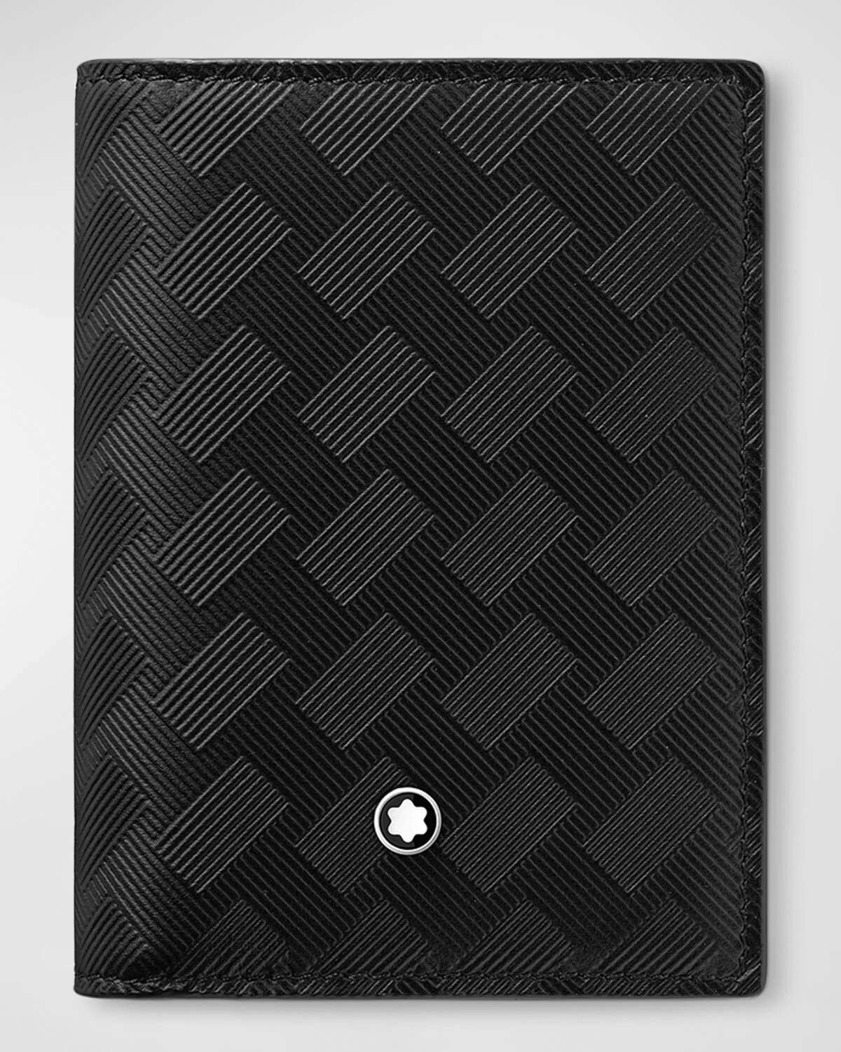 

Мужской кошелек для карт двойного сложения из тисненой кожи Extreme 3.0 Montblanc, цвет Black