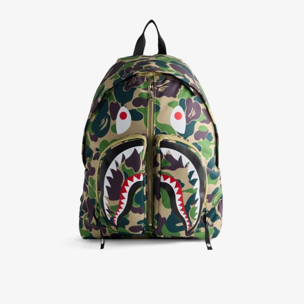 

Рюкзак тканый Abc camo shark A Bathing Ape, зеленый