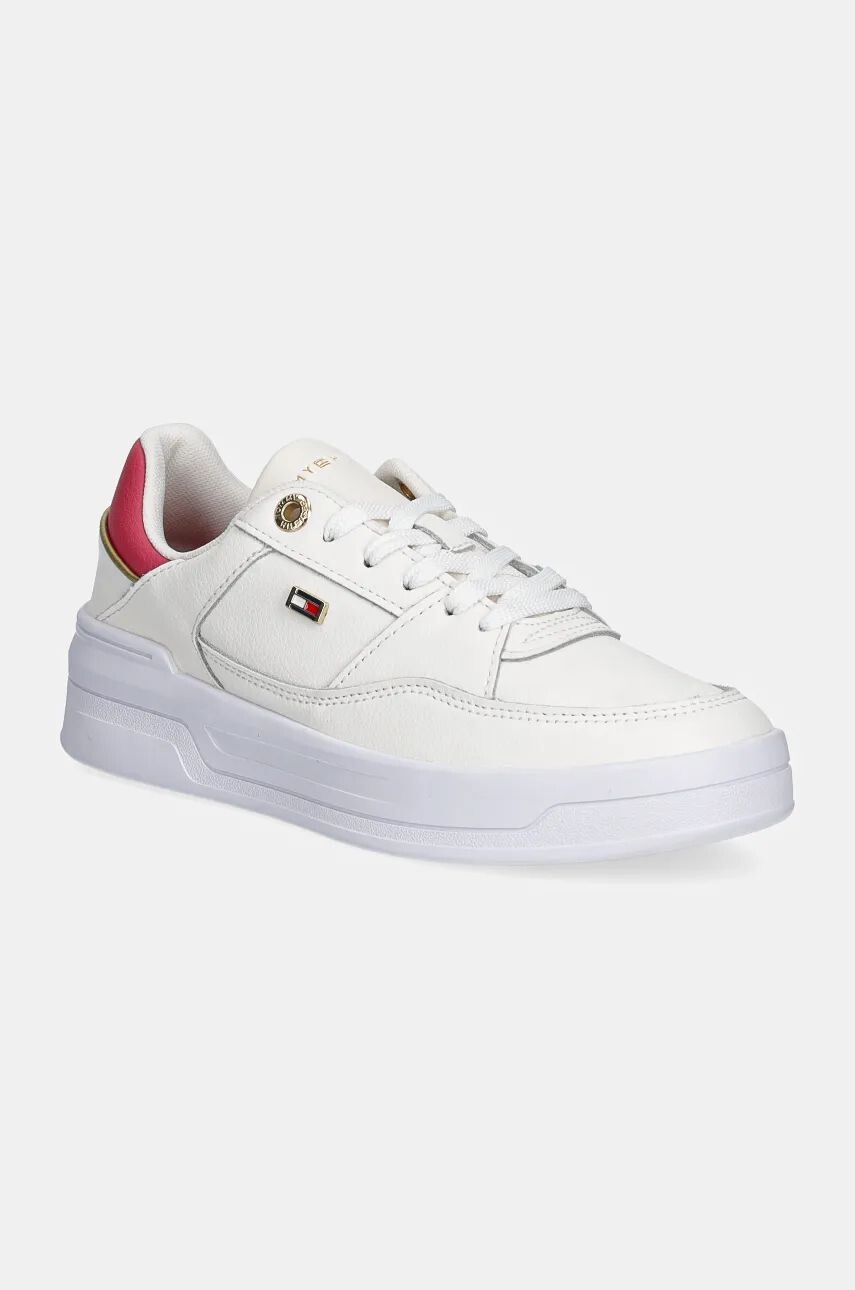 

Кожаные кроссовки Tommy Hilfiger ESSENTIAL BASKET SNEAKER, бежевый