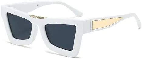 

Солнцезащитные очки 2027 года для женщин, винтажные мужские солнцезащитные очки, женские солнцезащитные очки с защитой от УФ-излучения UV400 MTZJH, White