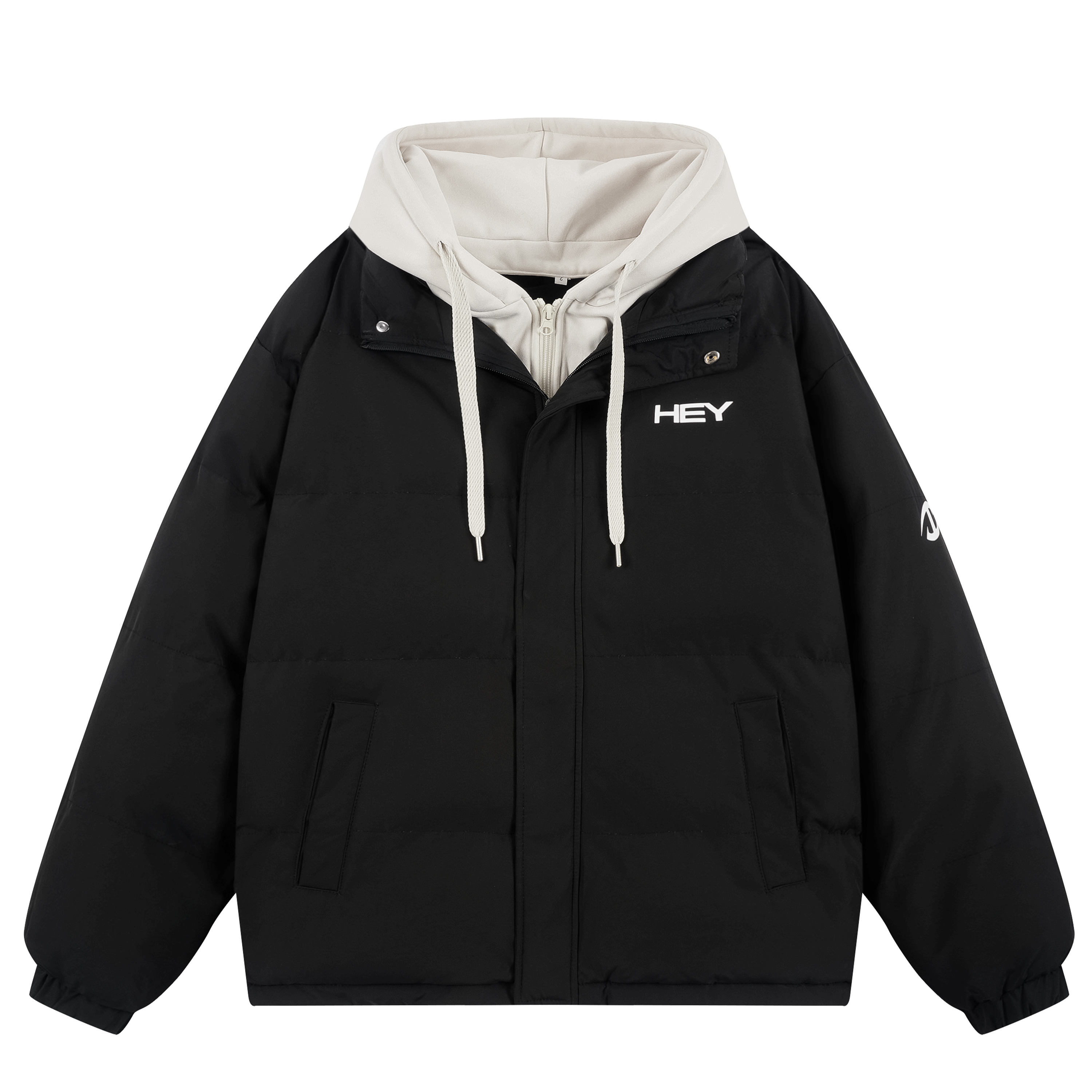 

HEYMARKET Пуховик Unisex, Black White