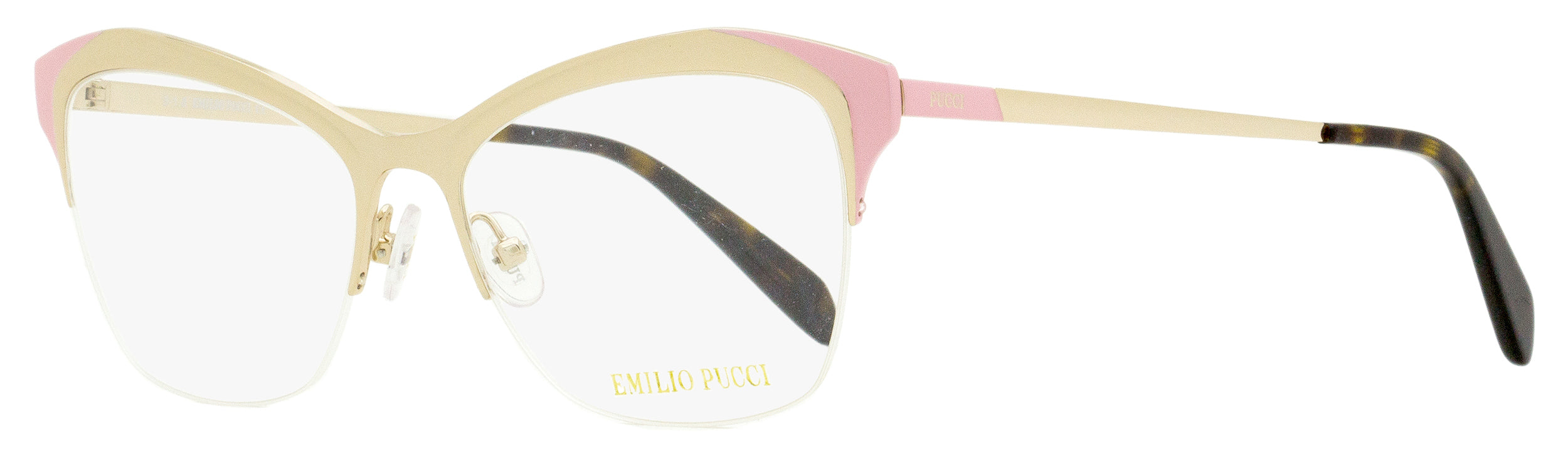 

Женские геометрические очки Emilio Pucci EP5074 033 Золото/Розовый/Гавана 53 мм