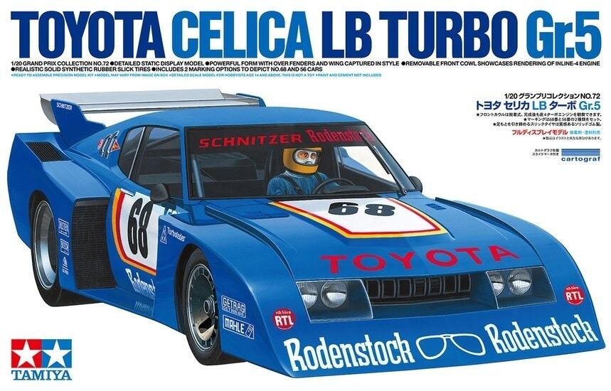 

Tamiya 20072 1/20 Toyota Celica LB Turbo Gr.5 Inna marka