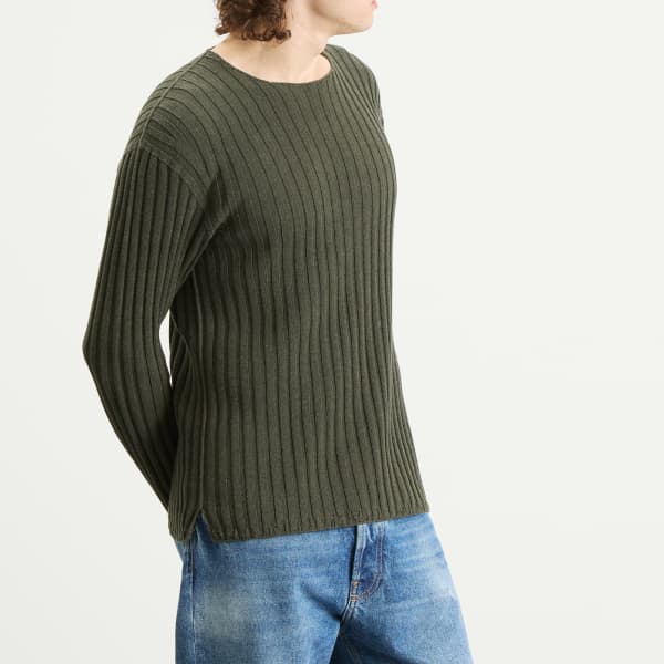 Джемпер Kartic из хлопка с ребристой отделкой Acne Studios, vintage зеленый — фото 2