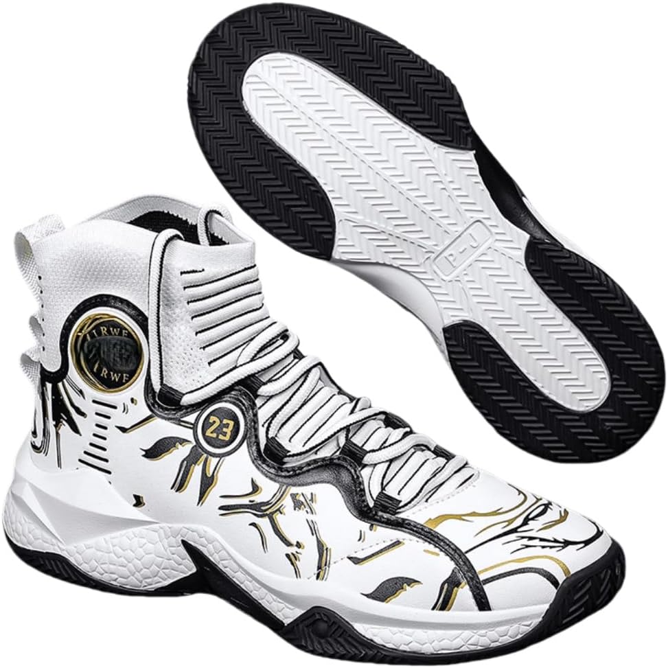 

Мужские баскетбольные кроссовки дышащие, противоскользящие, для бега, спортивные с амортизацией, модные кеды Hhhchpm, белый