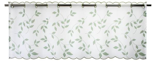 

Панельная штора Delindo Lifestyle Bistrogardine BLÄTTER, 115x45 см, белый