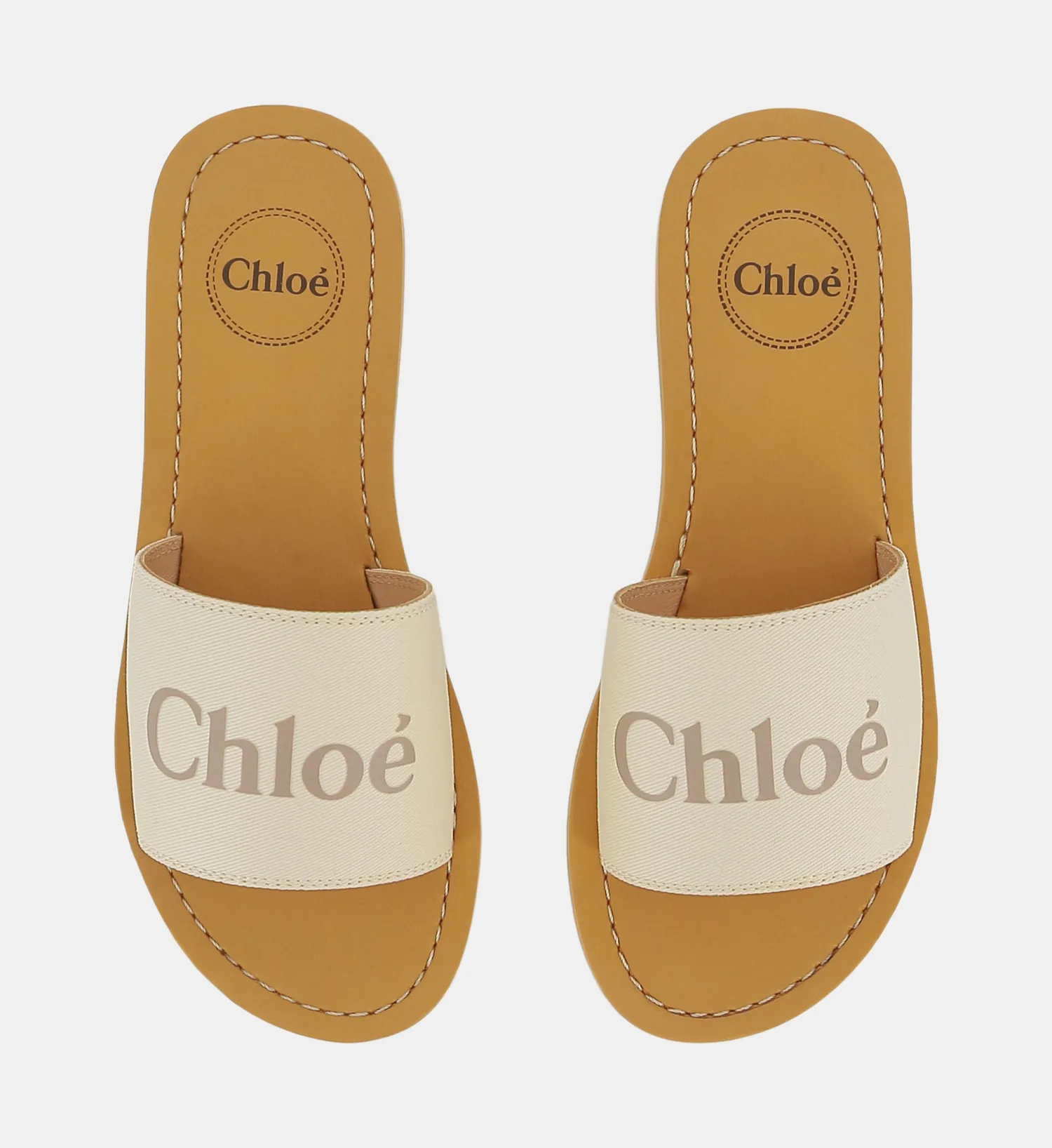 Шлепанцы из овечьей кожи Chloé Kids, белый — фото 4