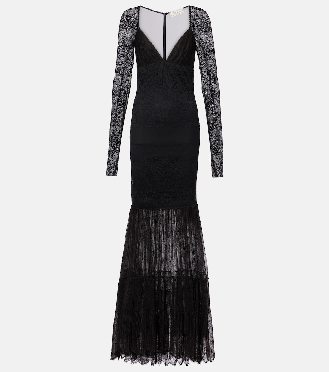 

Кружевное платье Blumarine, черный