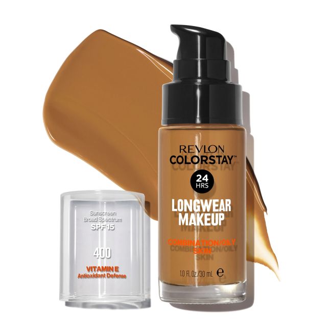 Colorstay spf15 витамин Е стойкая тональная основа Revlon, цвет 400, 30 мл — фото 2
