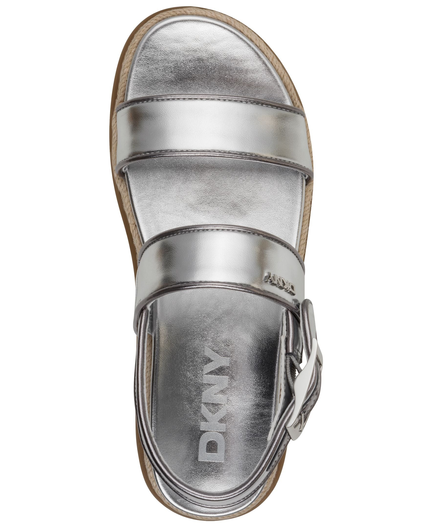 Женские эспадрильи Bernae на платформе с ремешком на пятке DKNY, серебряный — фото 2