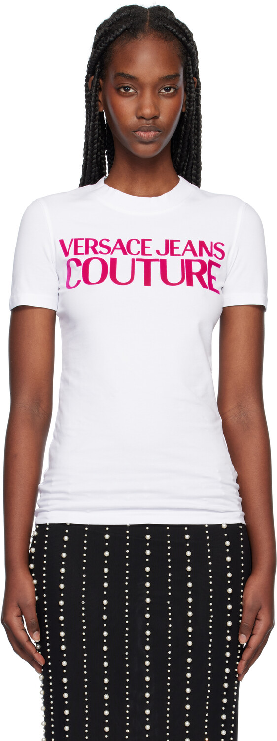 

Футболка с логотипом учреждения Versace Jeans Couture