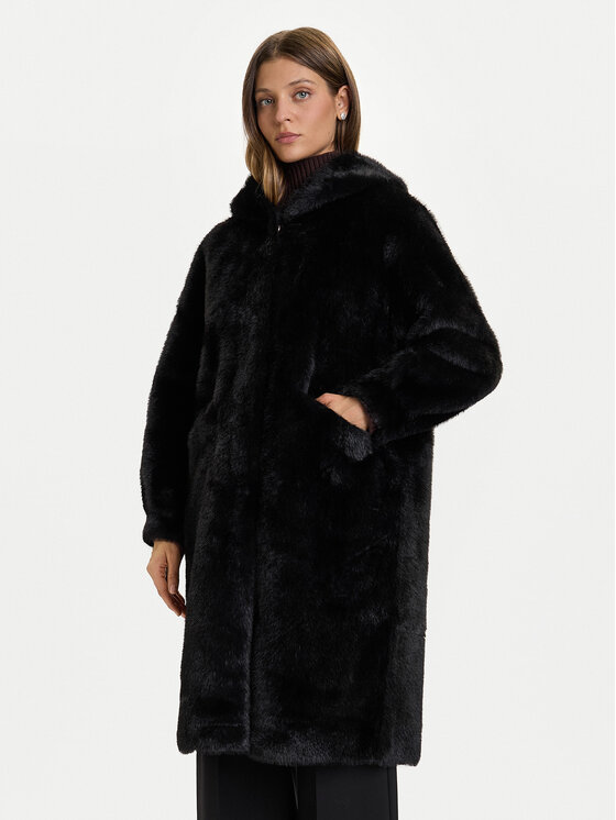 

Меховое пальто regular fit CFC0122225003 Rinascimento, черный