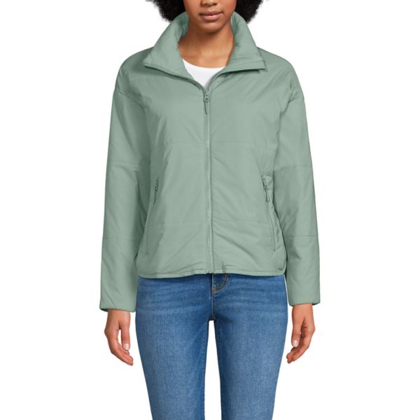 

Женская утепленная куртка Wanderfree Lands' End, цвет lily pad green