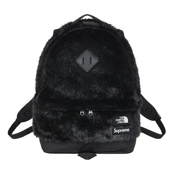 

Сумка x the north face faux fur backpack 'black' Supreme, черный
