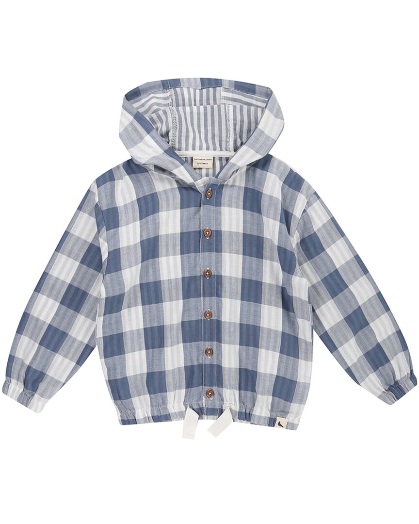 

Turtledove London Куртка с капюшоном в морскую клетку, синий