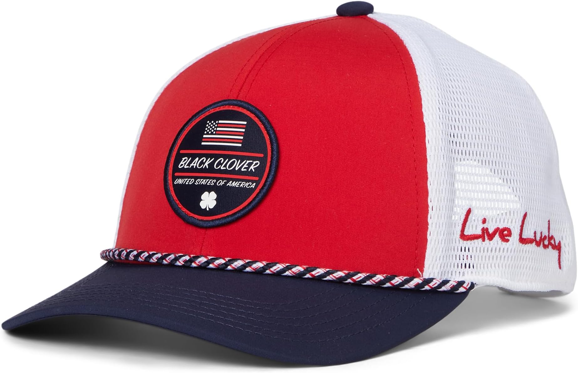 

Бейсболка Black Clover Old Glory Adjustable Hat, цвет Red Hat/Red/White/Blue Hd Patch