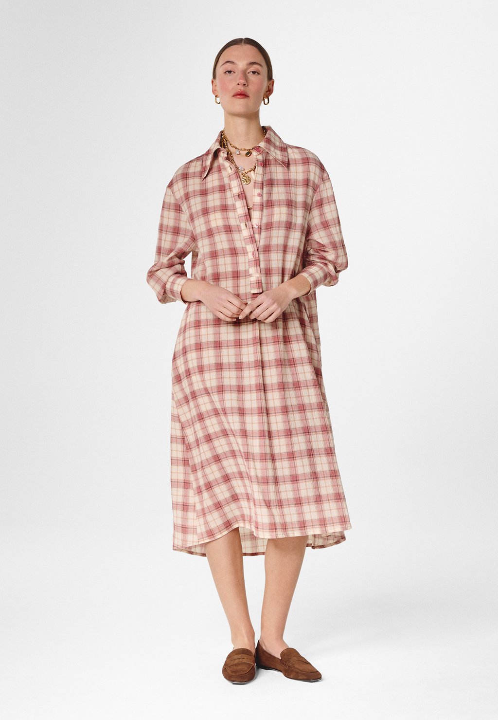 

Платье-рубашка Rodier, красный