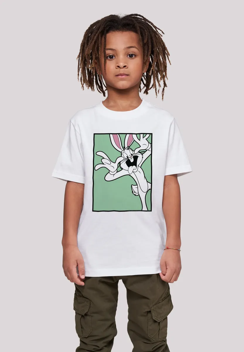 

Футболка F4NT4STIC "Looney Tunes Bugs Bunny Funny Face", принт, белый