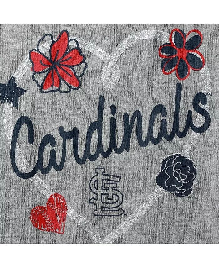 Комплект из 3 боди для новорожденных и младенцев St. Louis Cardinals красного, темно-синего и серого цвета Outerstuff — фото 2
