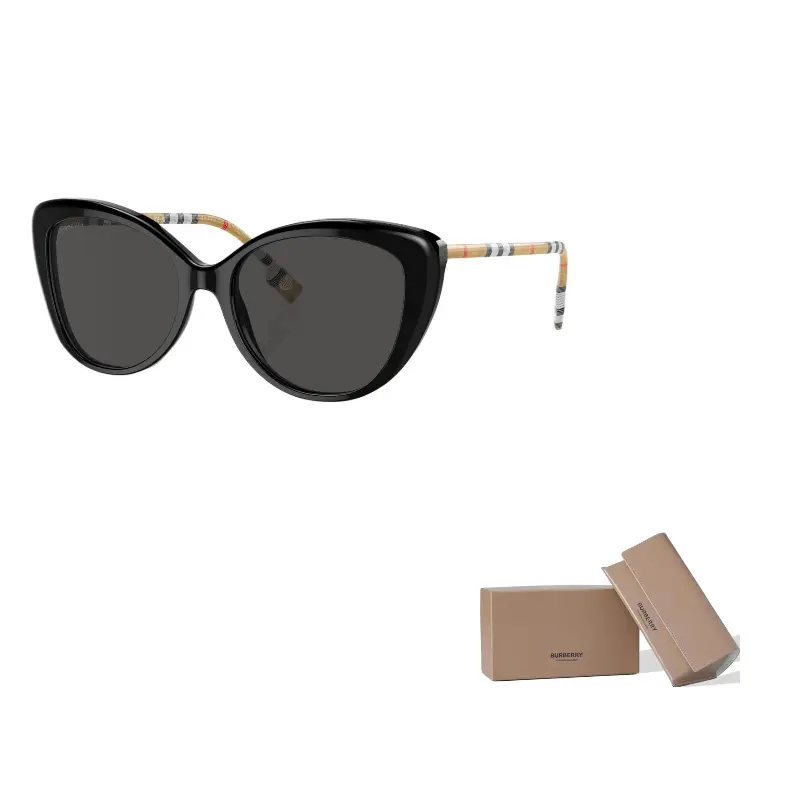 

Burberry Кошачий глаз солнцезащитные очки Frame, Black