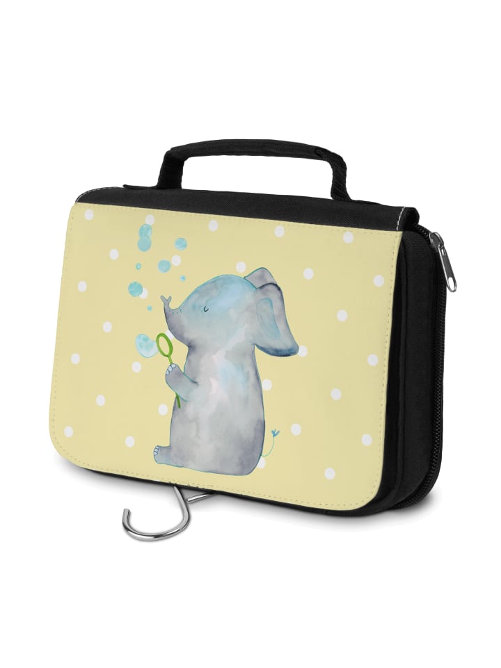 

Mr. & Mrs. Panda Косметичка в виде слона с мыльными пузырями, без надписи, пастельно-желтого цвета