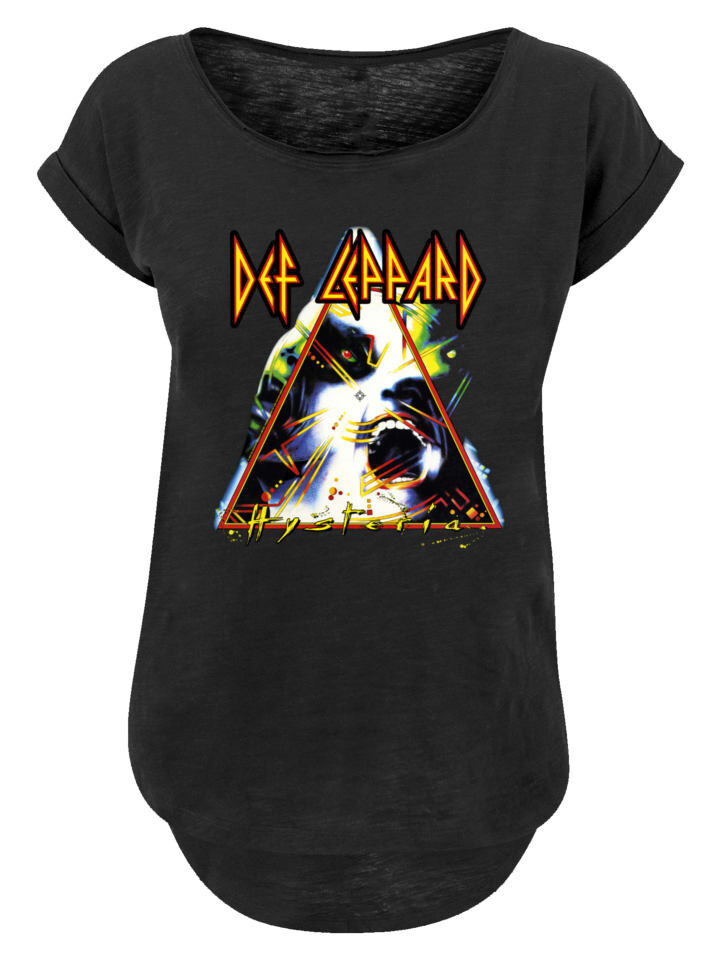 

Футболка F4NT4STIC Long Cut T-Shirt Def Leppard Hysteria, черный