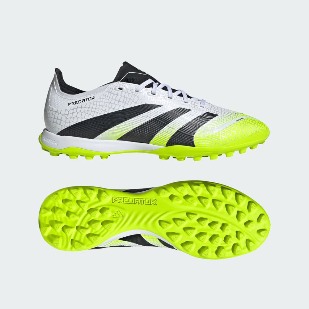 

Бутсы Adidas Predator League Turf Cleats, цвет Cloud White/Core Black/Lucid Lemon