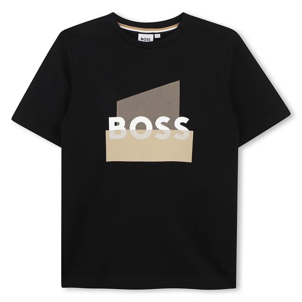 Футболка с коротким рукавом BOSS J52978, черный