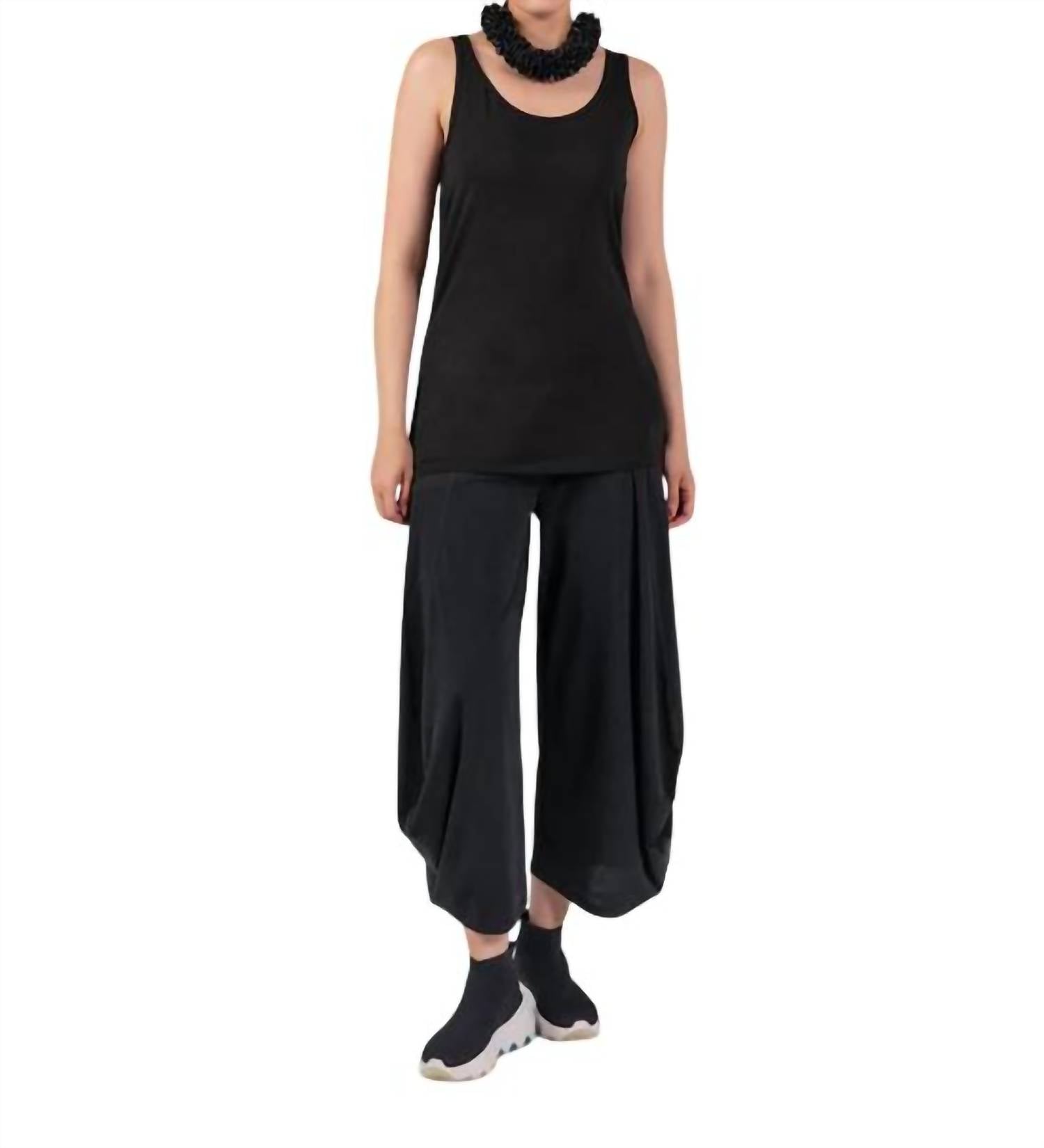

Топ Jill Tank Top из черного тенселя KOZAN